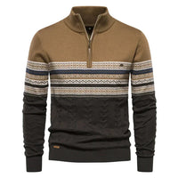 JUDE | Hochwertiger Pullover mit Retro-Kassetten – Braun
