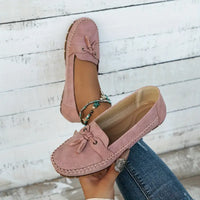 Sommerliche Mokassins für Damen - Bequeme Halbschuhe mit Fußbett für heiße Tage – Rosa