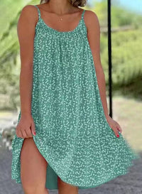 Geblümtes Hemdkleid – Grün