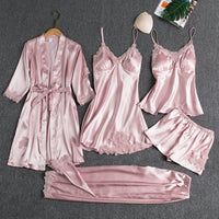 Helene | 5-teiliges Nachtwäsche-Set – Rosa