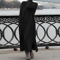 Popi | Lässiges langes Winterkleid – Schwarz