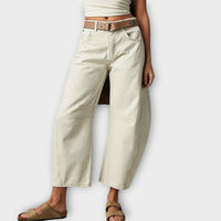 Heidi-Mode | Stylische Loose-Fit-Jeans – Weiß