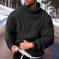 Poinethra | Stylischer Strickpullover – Schwarz