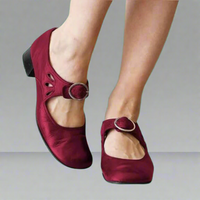Gunda | Bequeme und Elegante Damensandalen – Dunkelrot