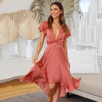 ALIYAH | Bequemes Kleid im fließenden Stil – Orange