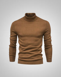 George | Herren Slim Fit Rollkragenpullover – Braun