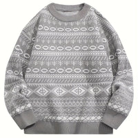 Henry | Vintage Isländischer Pullover – Hellgrau
