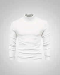 George | Herren Slim Fit Rollkragenpullover – Weiß