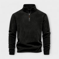 Emilio - Warmer & weicher Fleece Pullover – Schwarz