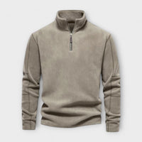 Emilio - Warmer & weicher Fleece Pullover – Khaki