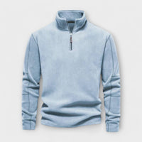Emilio - Warmer & weicher Fleece Pullover – Hellblau