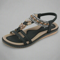 Felicitas | Handcrafted Premium Boho Sandals – Schwarz