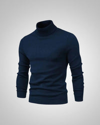 George | Herren Slim Fit Rollkragenpullover – Dunkelblau