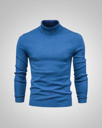 George | Herren Slim Fit Rollkragenpullover – Blau