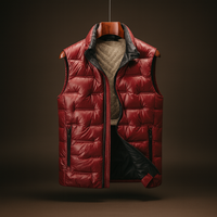 Axton Duck Down Vest – Bordeaux