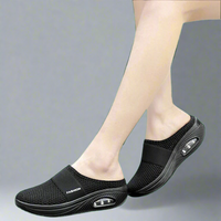 Hedwig | Premium Orthopädische Sandalen für den ganzen Tag Komfort – Schwarz