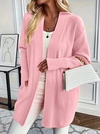 Litaronie | Entspannter Langarmpullover mit praktischer Tasche – Rosa