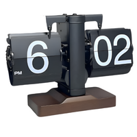 RetroFlip Silent Flip-Uhr – Vintage-Stil mit moderner Präzision – Schwarz