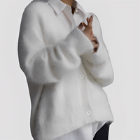 Lavena - Bequemer Pullover – Weiß
