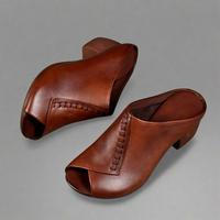 Thirza | Bequeme Sandalen aus Premiumleder für den Alltag – Braun