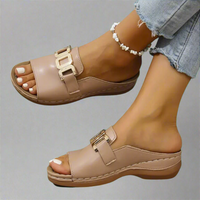 Rolhilda | Elegante Orthopädische Sandalen für Damen – Lotosfarbe