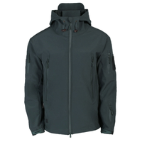 Herren Funktionsjacke mit Kapuze | Outdoor Reißverschluss – Grau