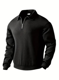 Rico Pullover - Eleganter warmer Winterpullover für Männer – Schwarz