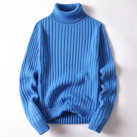 Lasennaj | Bequemer gefütterter Wollpullover – Blau