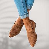 Jennifer | Damen Casual Orthopädische Slip-on Loafers – Khaki