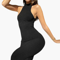 Elegantes Sommerkleid - Damenrückenfrei für den Strand – Schwarz