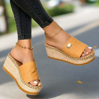 Riecker Sandalen | bequeme Sommer-Sandaletten für Frauen mit Absatz – Gelb