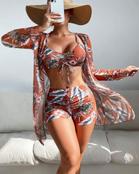 Julia Dreiteiliger Bikini | 50% RABATT – Rot
