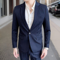 Eleganter Hochzeitsgastanzug Herren | Hochzeit, Business und Ereignis – Marine
