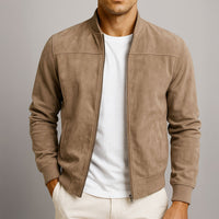 Léo Suede Bomber – Braun