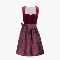 Dirndl kleid mit Mieder für Damen - Oktoberfest 2025 – Rot