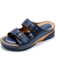 Risel - gepolsterte orthopädische Sandalen – Marine