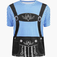 Bedrucktes Oktoberfest Hemd für Unisex - Oktoberfest 2025 – Blau