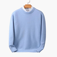 Feinstrick Pullover für Herren – Hellblau