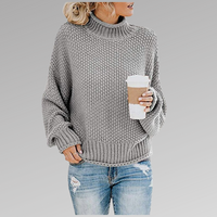 Natascha | Lockerer Winter Strickpullover – Grau