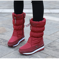 Leyonia | Wasserdichte Orthopädische Winterstiefel für Damen – Rot