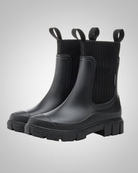 Verena | Damen Sommer Wasserdichte Gummistiefel – Schwarz
