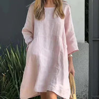 Heidi-Mode | Lässig, Einfache Kleid – Rösend pink
