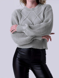 Koviala | Strickpullover für Damen – Grau