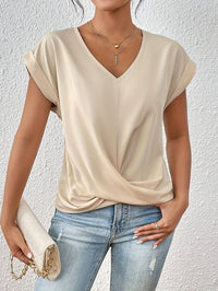 Rutley - Crew neck T-shirt – Apricot