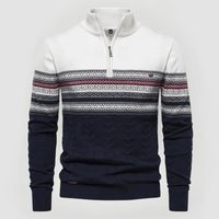 FINN - PULLOVER MIT HALBEM REISSVERSCHLUSS – Weiß