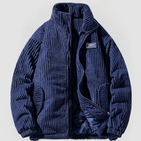 THEO - ELEGANTE CORDJACKE – Blau