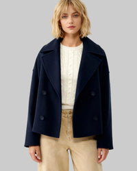 Ida | Damen Schicker Herbst Mantel – Marine