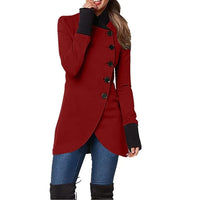 Aschetra | Windbreaker mit trendigen Schrägknöpfen – Rot