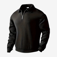 Cédric | Premium Zip Pullover – Schwarz