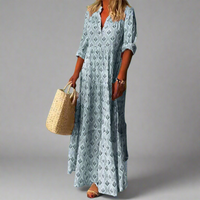 Norina | Feminine Summer Dress – Blau
